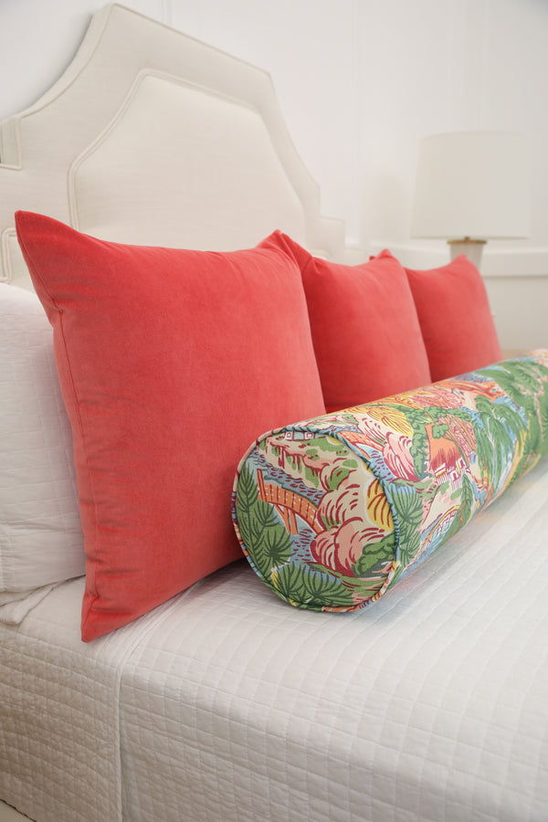 SET OF 3 22" SOCIETY VELVET // FLAMINGO