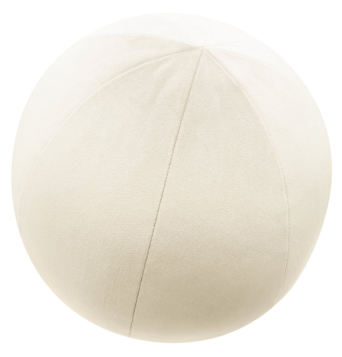 THE STANDARD BALL PILLOW :: MELROSE VELVET // BONE