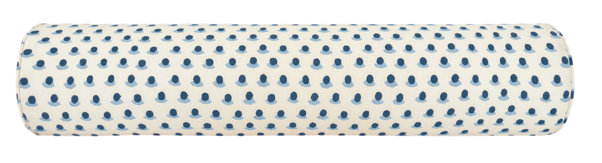 THE BOLSTER :: BERRY HAND BLOCK PRINT // INDIGO & SKY | SCHUMACHER