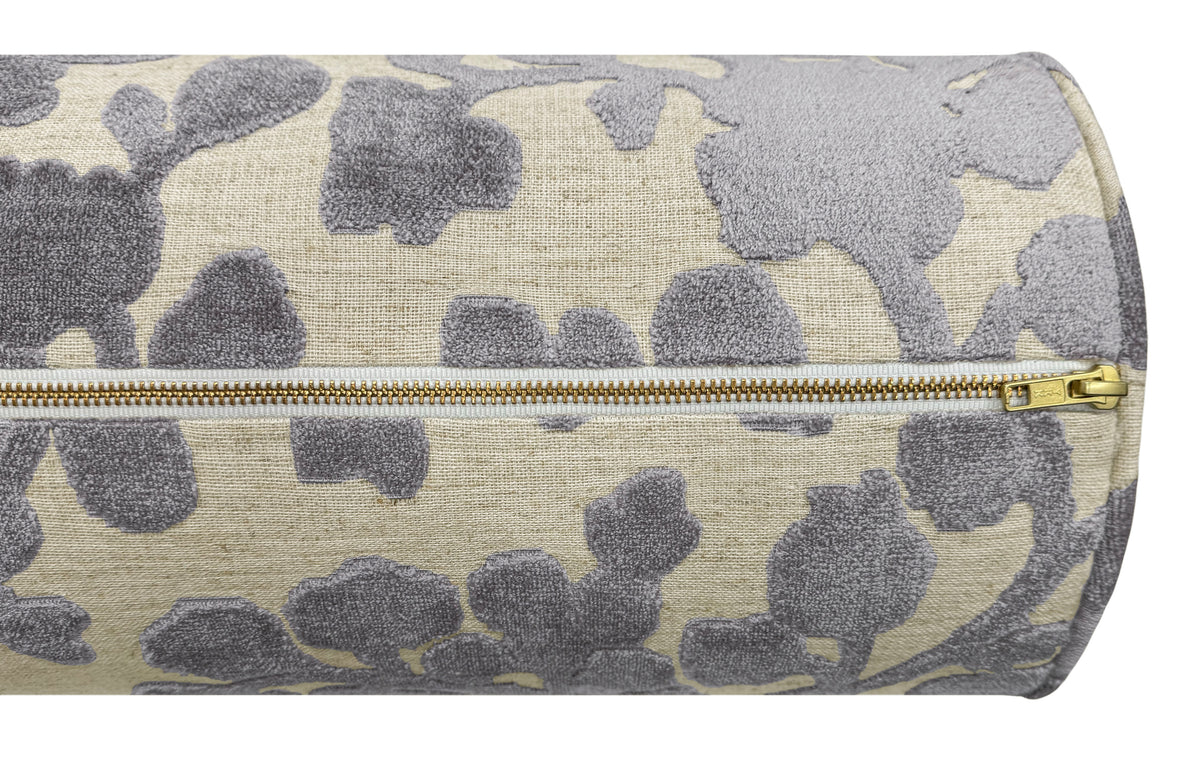 THE BOLSTER :: BLOSSOM CUT VELVET // CHROME