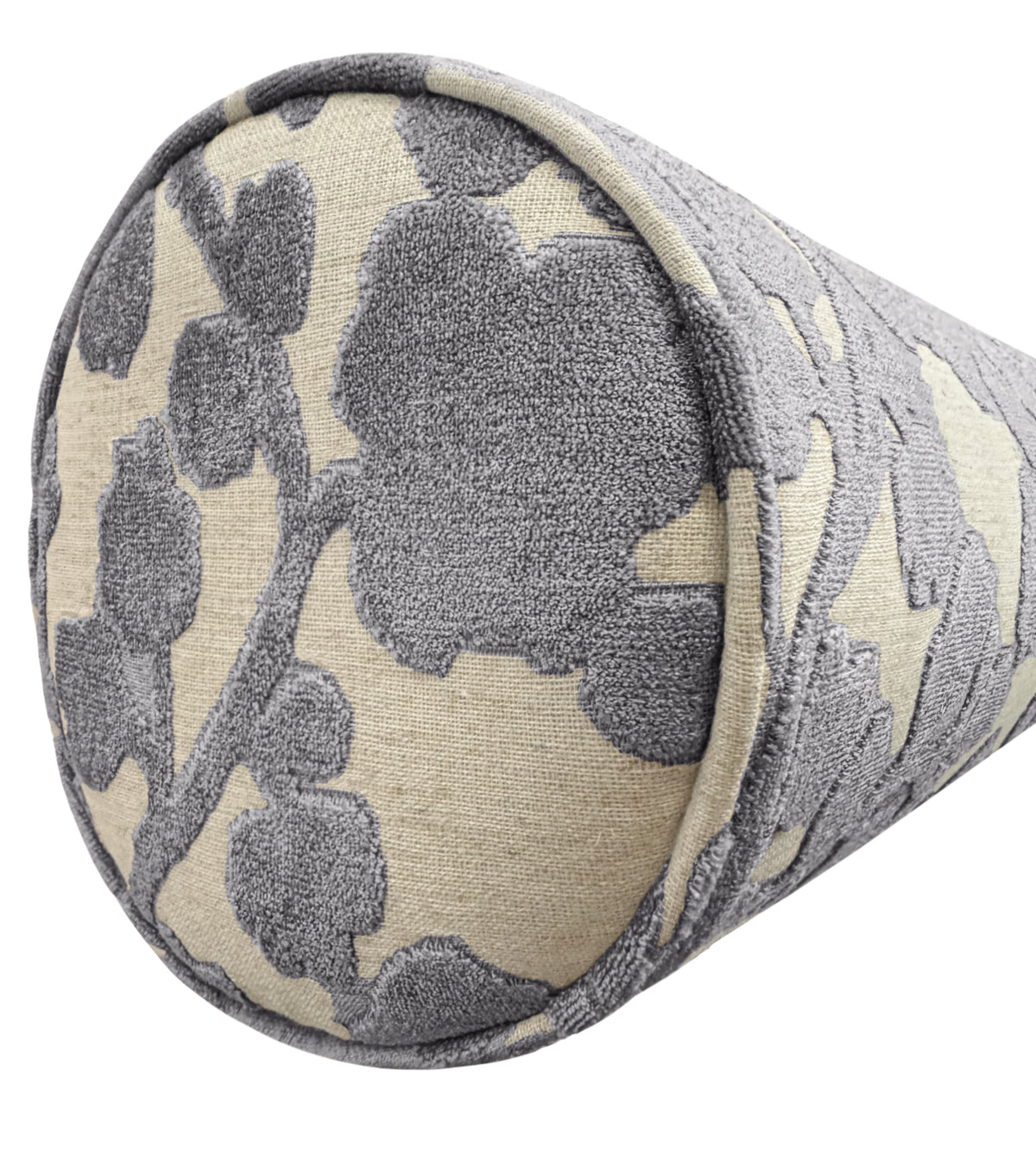 THE BOLSTER :: BLOSSOM CUT VELVET // CHROME
