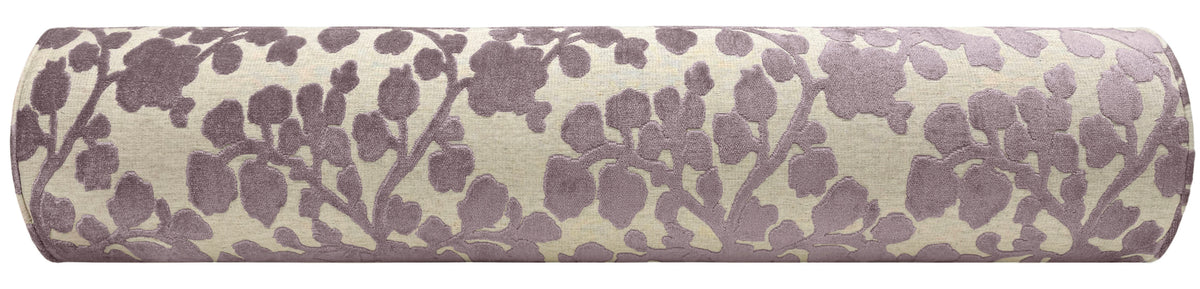 THE BOLSTER :: BLOSSOM CUT VELVET // SMOKEY AMETHYST