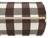 THE BOLSTER :: CHARLESTON CHECK // CHOCOLATE