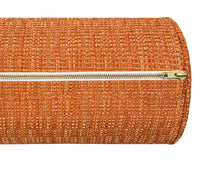 THE BOLSTER :: HEPBURN TWEED // TANGERINE