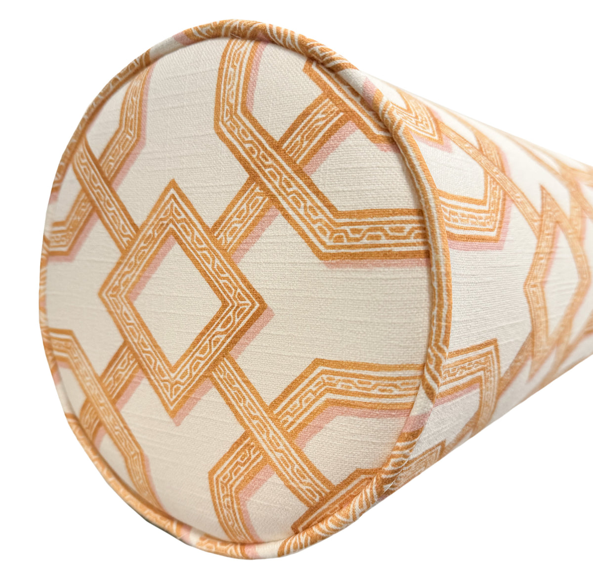 THE BOLSTER :: LATTICE PRINT // TANGERINE