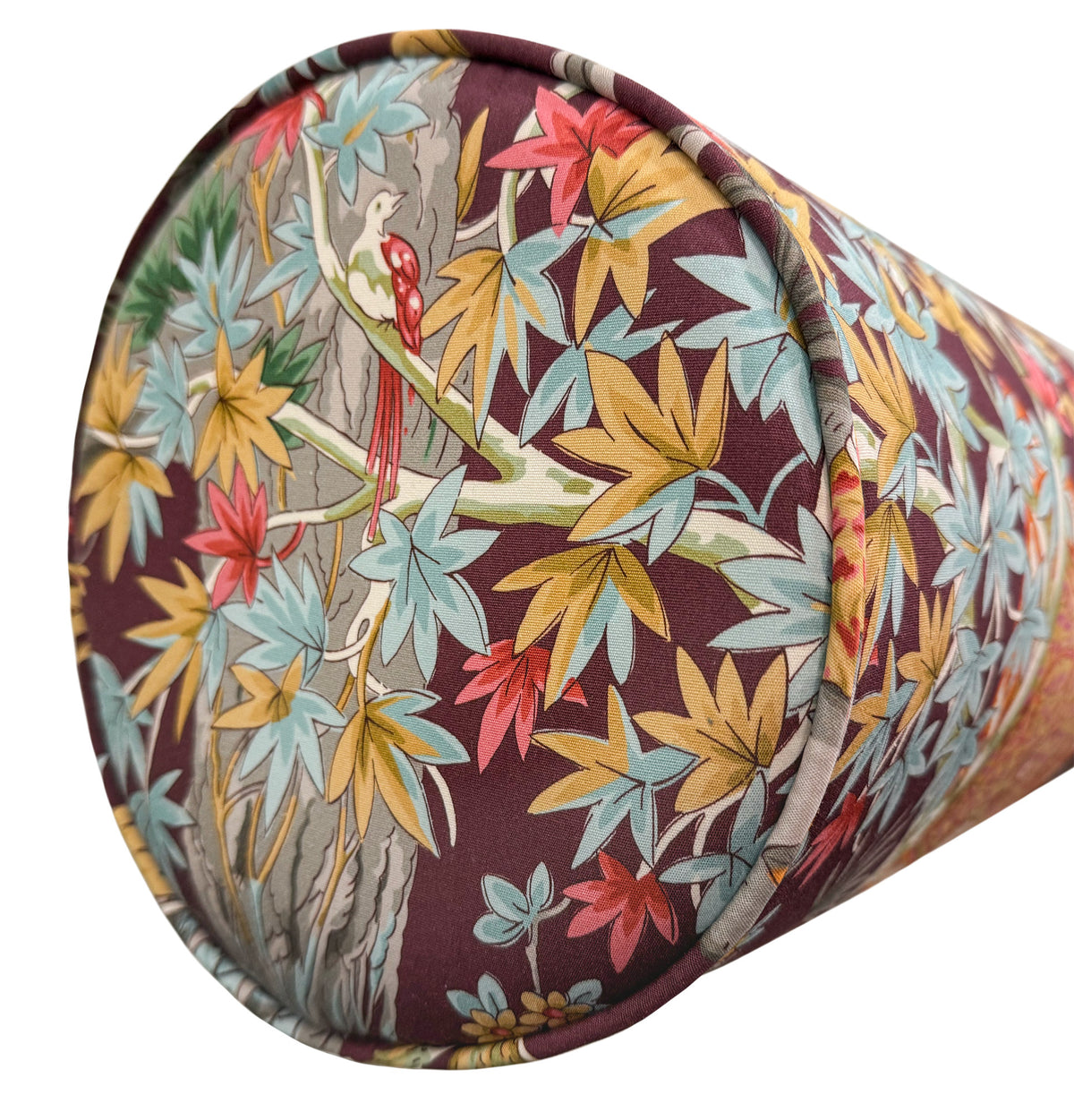 THE BOLSTER :: LODI GARDEN PRINT // PLUM | BRUNSCHWIG & FILS