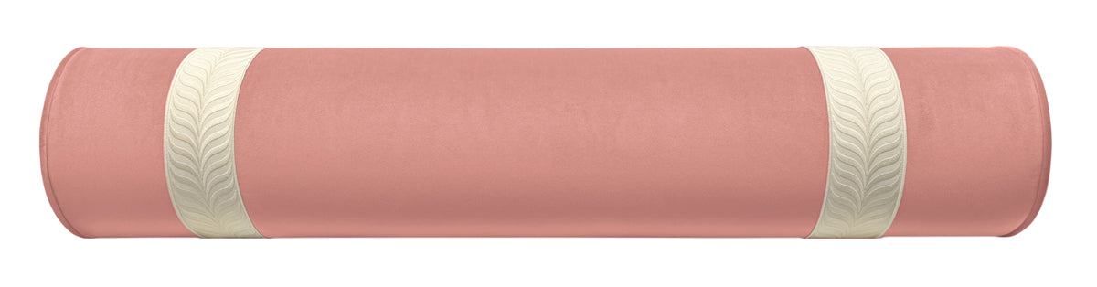 THE BOLSTER :: MELROSE VELVET // BLUSH + TRELLIS TRIM // BONE