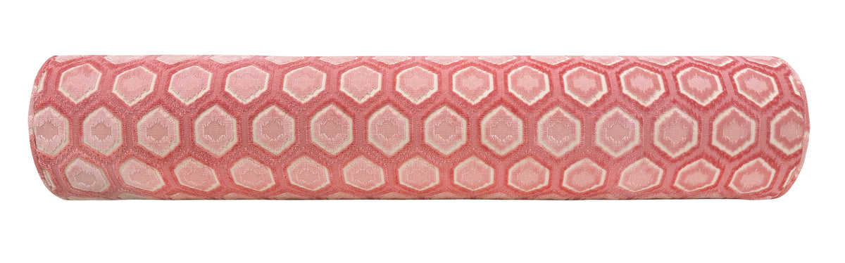 THE BOLSTER :: MIA CUT VELVET // PINK PEONY