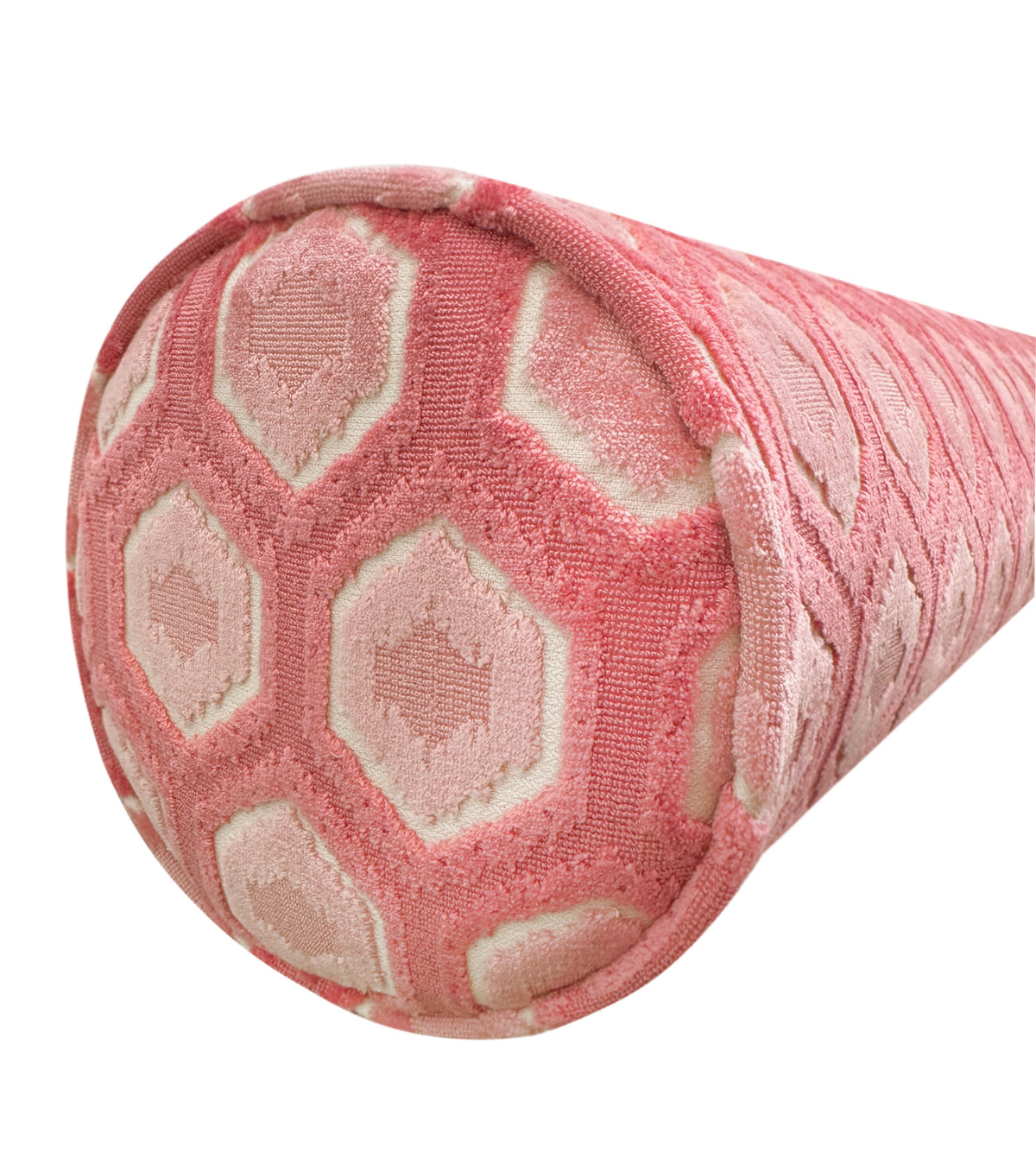 THE BOLSTER :: MIA CUT VELVET // PINK PEONY