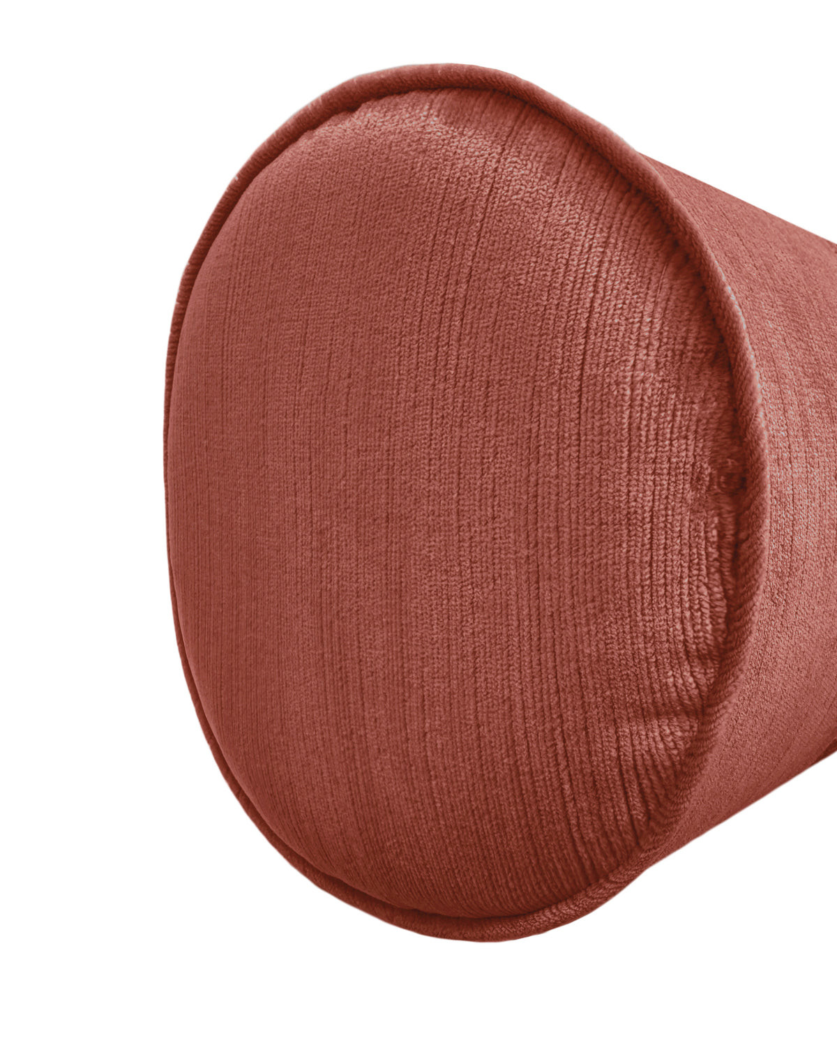 THE BOLSTER :: STRIE VELVET // ANTIQUE ROSE