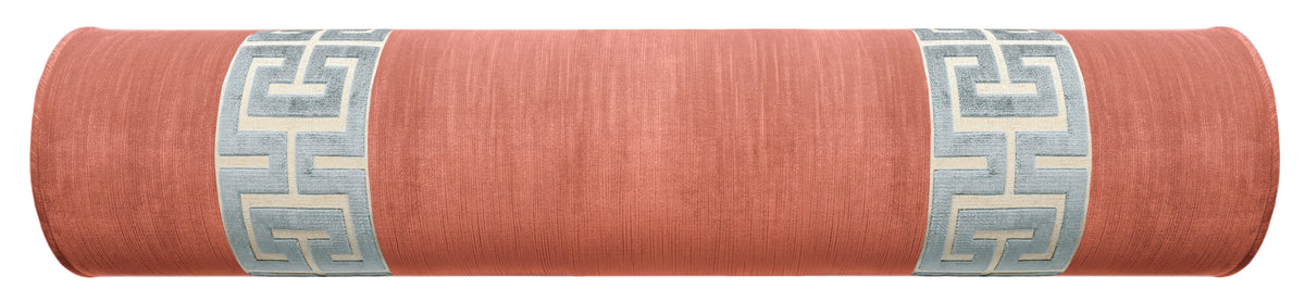 THE BOLSTER :: STRIE VELVET // BLUSH + GREEK TRIM