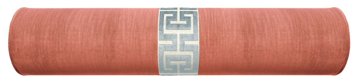 THE BOLSTER :: STRIE VELVET // BLUSH + GREEK TRIM