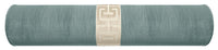 THE BOLSTER :: STRIE VELVET // CERULEAN BLUE + GREEK TRIM