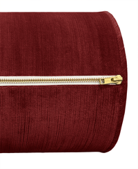 THE BOLSTER :: STRIE VELVET // CURRANT