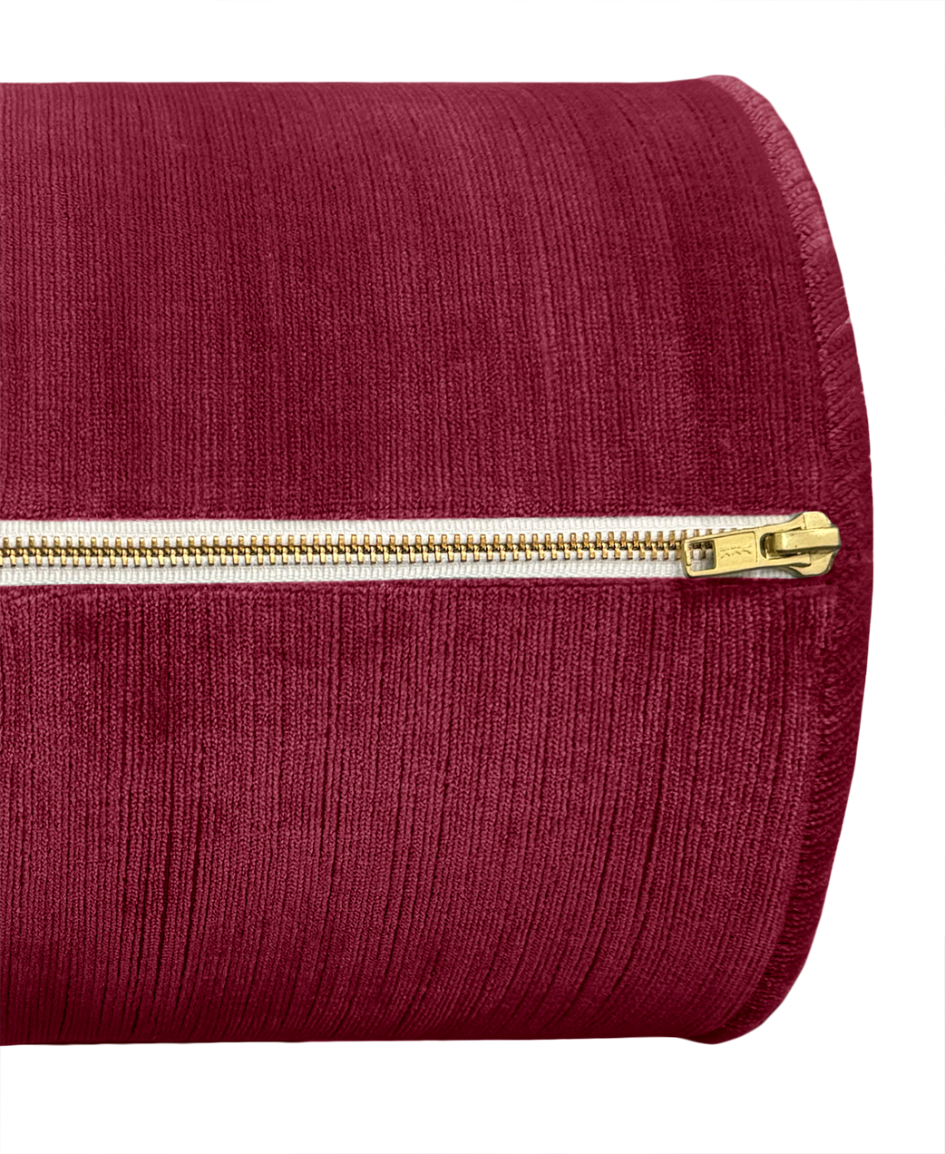 THE BOLSTER :: STRIE VELVET // MAGENTA