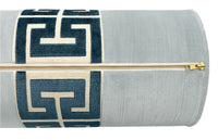 THE BOLSTER :: STRIE VELVET // MIST + GREEK TRIM