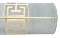 THE BOLSTER :: STRIE VELVET // MIST + GREEK TRIM