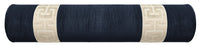 THE BOLSTER :: STRIE VELVET // NAVY BLUE + GREEK TRIM