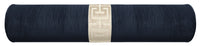 THE BOLSTER :: STRIE VELVET // NAVY BLUE + GREEK TRIM