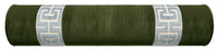 THE BOLSTER :: STRIE VELVET // OLIVE + GREEK TRIM