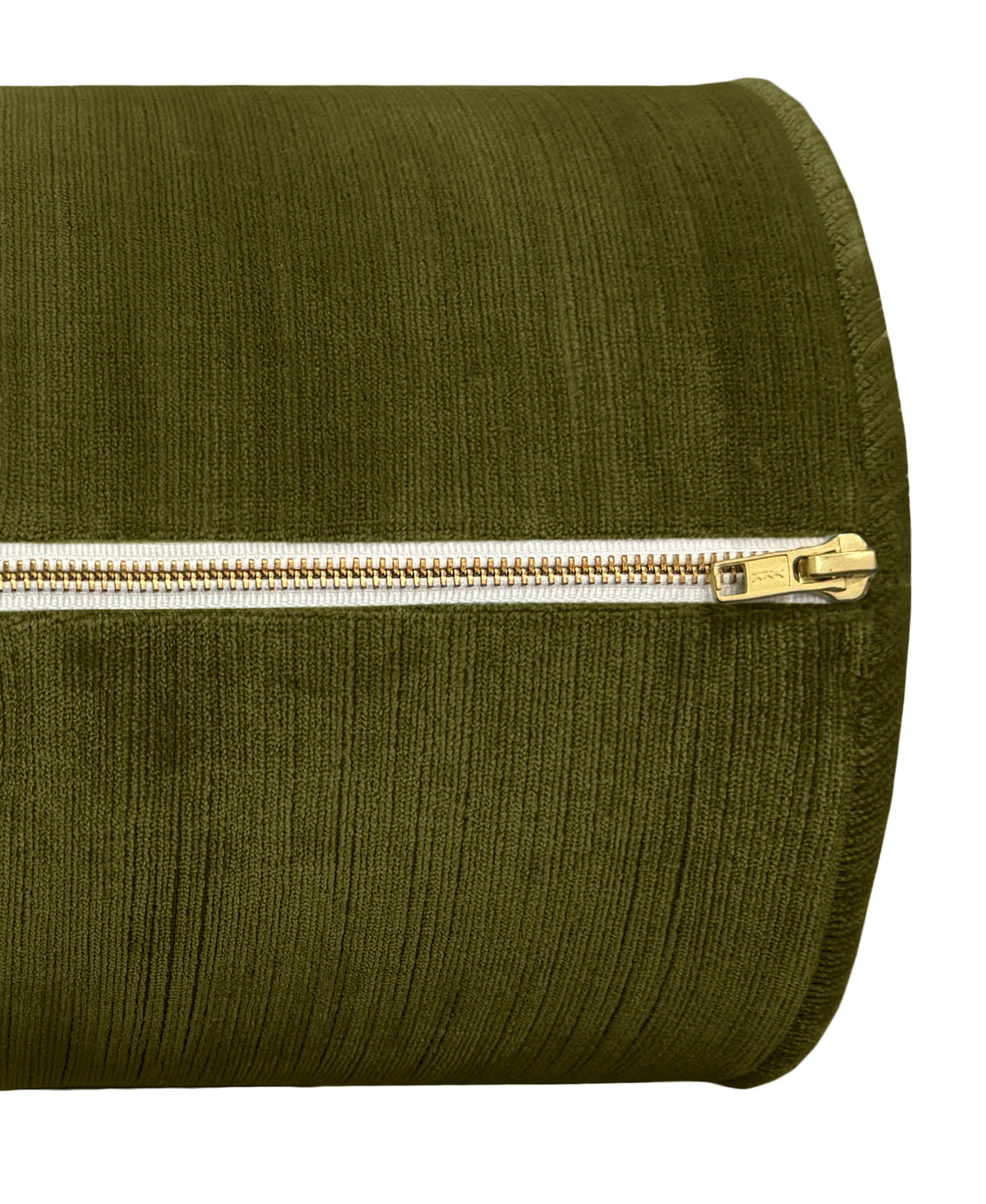 THE BOLSTER :: STRIE VELVET // PERIDOT