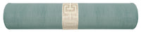 THE BOLSTER :: STRIE VELVET // SPA BLUE + GREEK TRIM