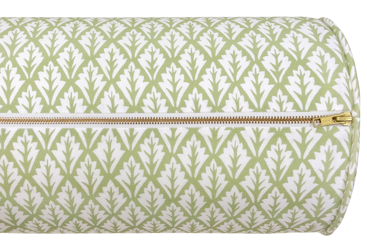 THE BOLSTER :: VERBENA PRINT // CELADON