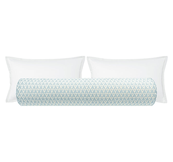 THE BOLSTER :: VOLPI // SOFT WINDSOR BLUE  | QUADRILLE