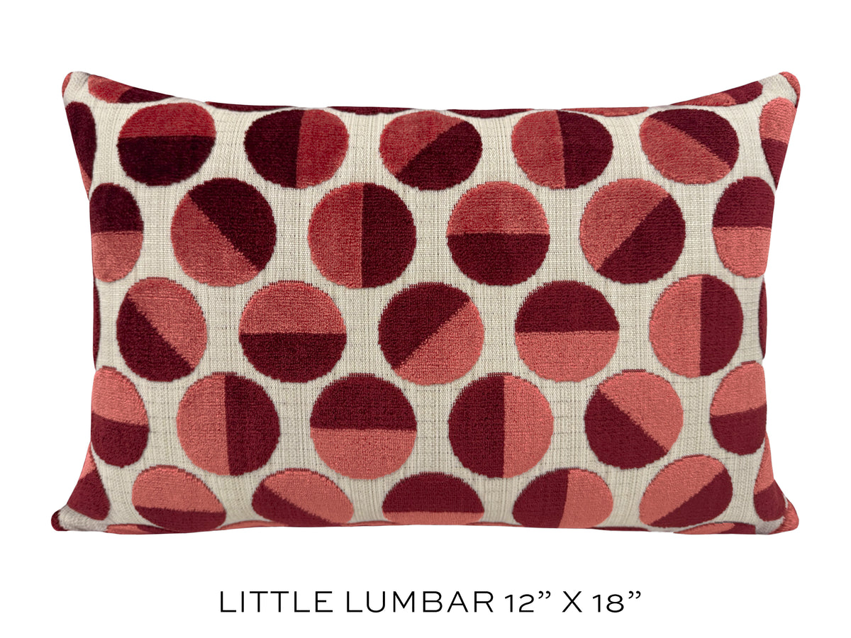 BROOKLYN CUT VELVET // PERSIMMON