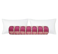 THE BOLSTER :: BUKHARA IKAT // FUCHSIA