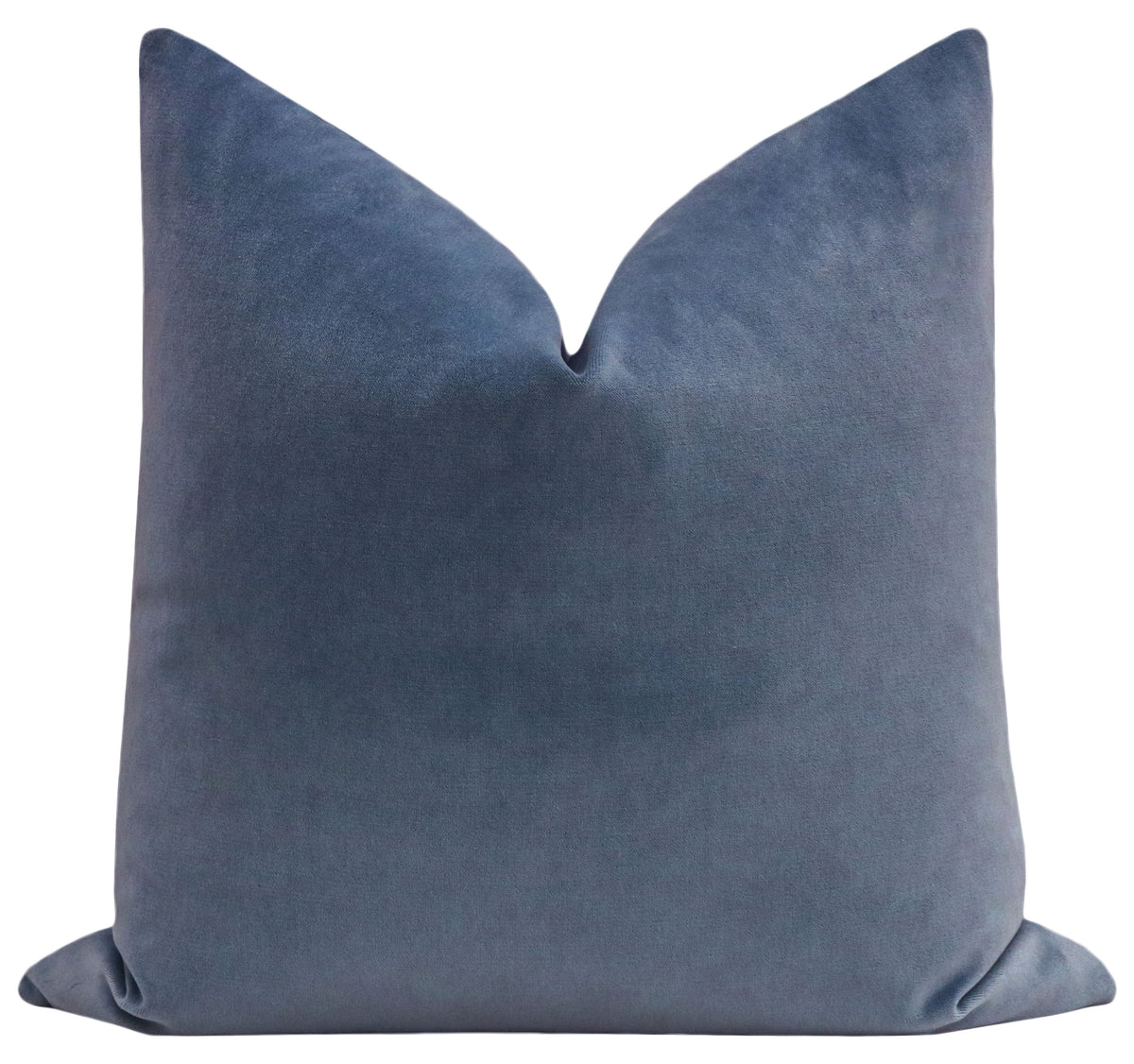 FINAL SALE : 22" X 22" SOCIETY VELVET // CAPRI BLUE PILLOW COVER