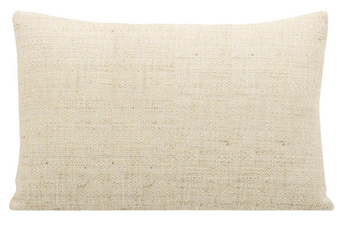 FINAL SALE : 14" X 24" METALLIC LINEN // CASHMERE PILLOW COVER