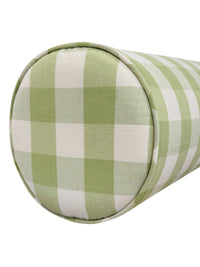 THE BOLSTER :: CHARLESTON CHECK // CELADON
