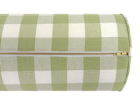 THE BOLSTER :: CHARLESTON CHECK // CELADON