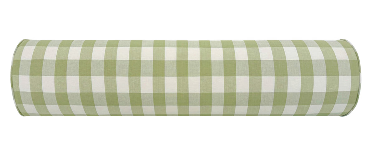 THE BOLSTER :: CHARLESTON CHECK // CELADON