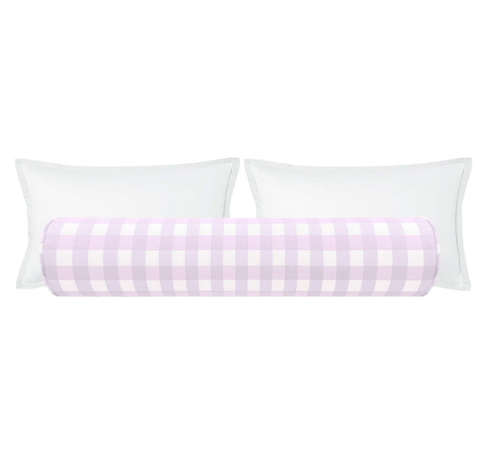 THE BOLSTER :: CHARLESTON CHECK // LAVENDER