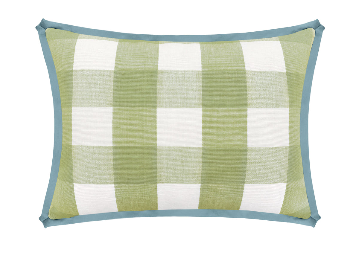 THE MINI :: CHARLESTON CHECK // CELADON