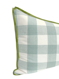 THE XL LUMBAR :: CHARLESTON CHECK // SPA BLUE | LDC