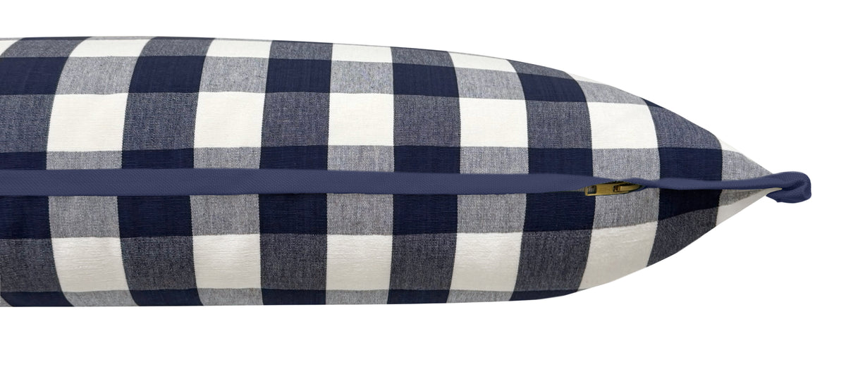 THE XL LUMBAR :: CHARLESTON CHECK // NAVY BLUE | LDC