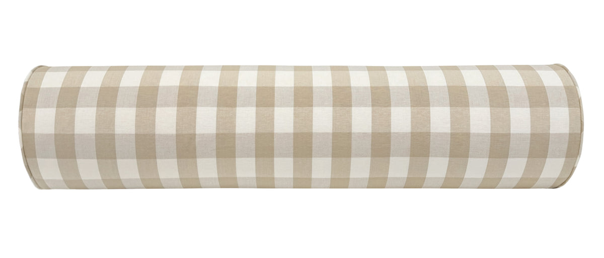 THE BOLSTER :: CHARLESTON CHECK // SAND
