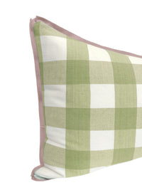 THE XL LUMBAR :: CHARLESTON CHECK // CELADON | LDC
