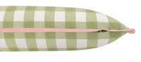THE XL LUMBAR :: CHARLESTON CHECK // CELADON | LDC
