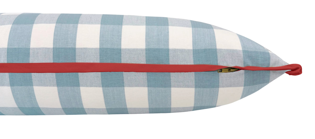 THE XL LUMBAR :: CHARLESTON CHECK // POWDER BLUE | LDC