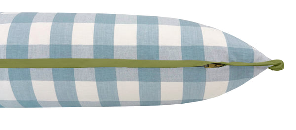 THE XL LUMBAR :: CHARLESTON CHECK // POWDER BLUE | LDC