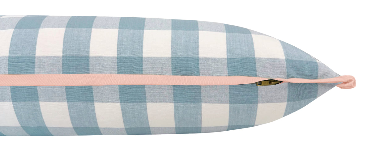 THE XL LUMBAR :: CHARLESTON CHECK // POWDER BLUE | LDC