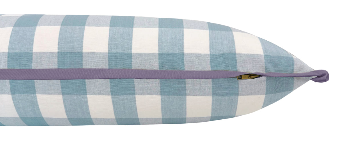 THE XL LUMBAR :: CHARLESTON CHECK // POWDER BLUE | LDC
