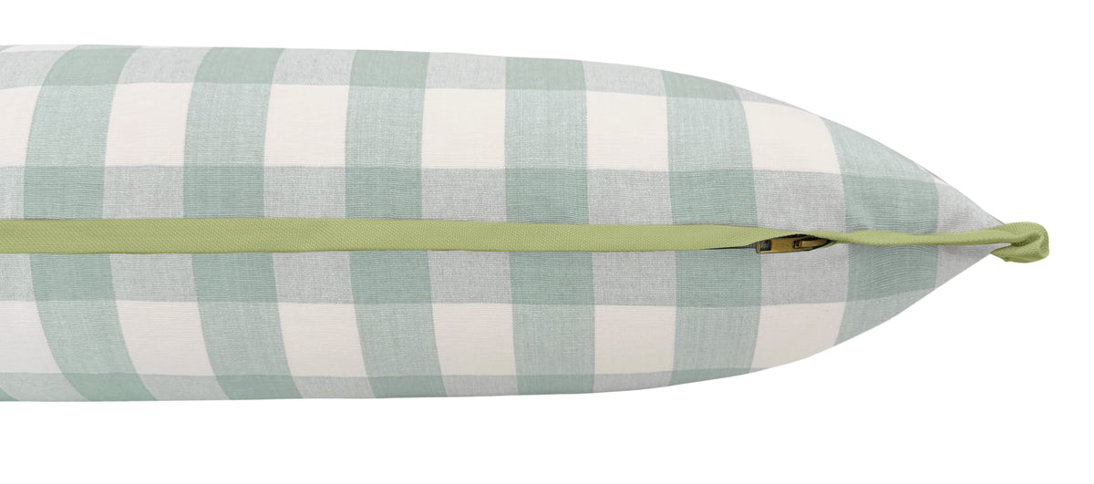 THE XL LUMBAR :: CHARLESTON CHECK // SPA BLUE | LDC
