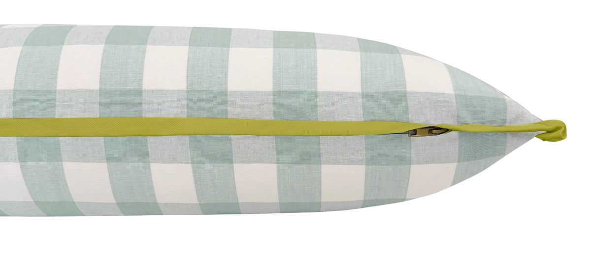 THE XL LUMBAR :: CHARLESTON CHECK // SPA BLUE | LDC