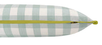 THE XL LUMBAR :: CHARLESTON CHECK // SPA BLUE | LDC