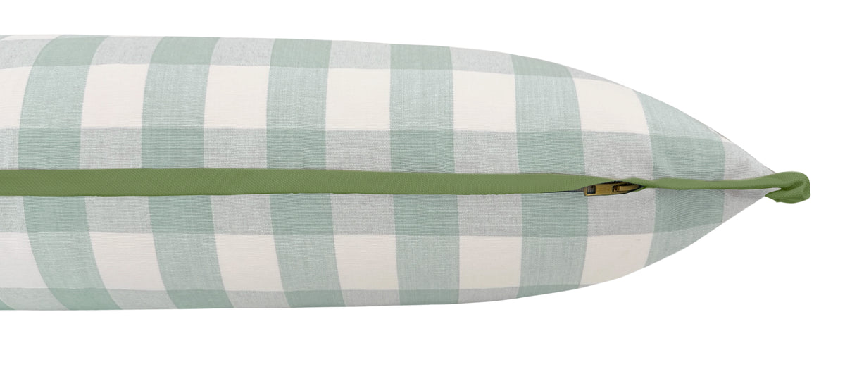THE XL LUMBAR :: CHARLESTON CHECK // SPA BLUE | LDC
